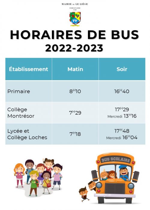 Horaires de Bus 2022-23
